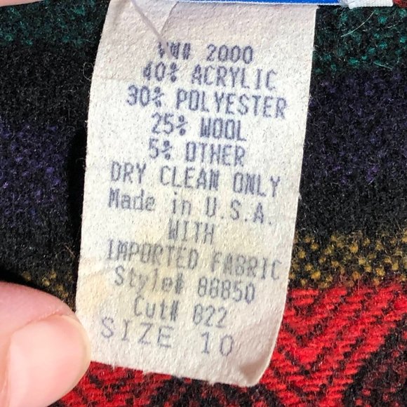 Vintage-USA Made-Bedford Fair-Short Wool Blend Blazer-Sz M - Picture 4 of 6